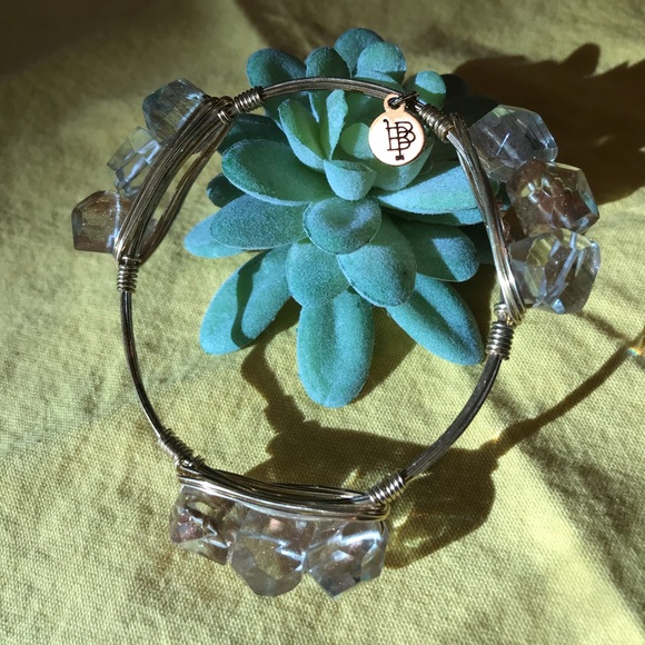 Bourbon And Boweties Gold Bangle Bracelet - Picture 8 of 8